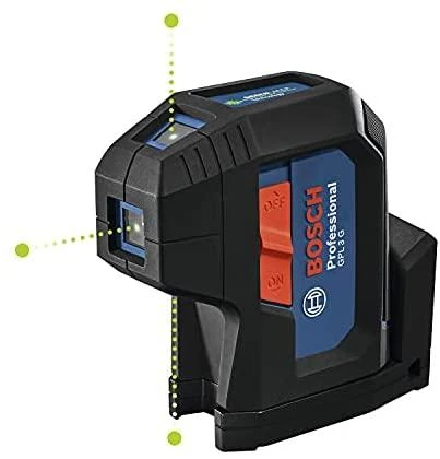 Bosch Taškinis lazerinis nivelyras GPL 3 G, BG 2x1.5V