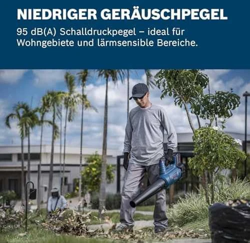 Akumuliatorinis lapų pūstuvas Bosch GBL 18V-750, be akumuliatoriaus ir kroviklio