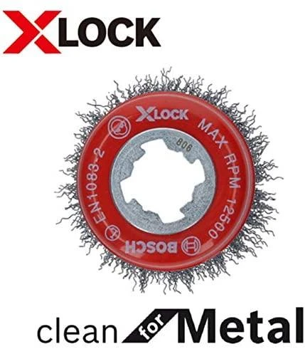 Bosch X-LOCK šepetys iš plieno 75 mm, 0,3 mm