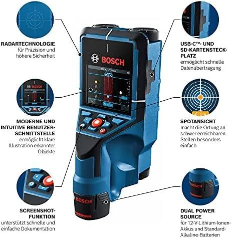 Bosch D-tect 200 C, BG 4x1,5V