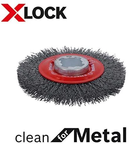 Bosch X-LOCK šepetys lenkta viela 115 mm