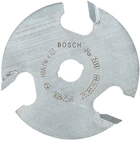 Bosch Diskinės griovelių frezos 8 mm, D1 50,8 mm, L 2,5mm