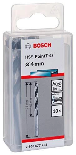 Bosch PointTeQ grąžtas metalui 4 x 43 x 75 mm , 10 vnt.