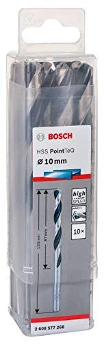 Bosch PointTeQ grąžtas metalui 10 x 87 x 133 mm , 10 vnt
