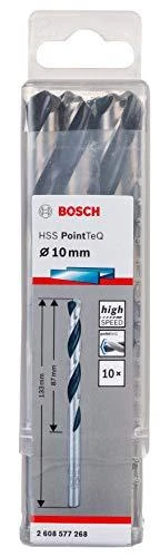 Bosch PointTeQ grąžtas metalui 10 x 87 x 133 mm , 10 vnt