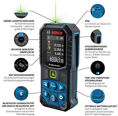 Lazerinis atstumo matuoklis Bosch GLM 50-27 CG PROFESSIONAL