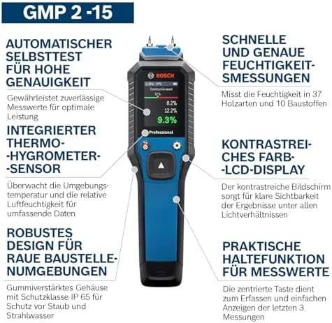 Bosch GMP 2-15 Drėgmės matuoklis-higrom.