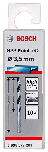 Bosch PointTeQ grąžtas metalui 3,5 x 39 x 70 mm , 10 vnt