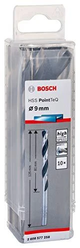 Bosch PointTeQ grąžtas metalui 9 x 81 x 125 mm , 10 vnt.