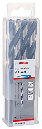 Bosch PointTeQ grąžtas metalui 11 x 94 x 142 mm , 5 vnt.