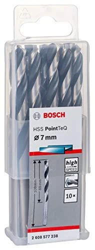 Bosch PointTeQ grąžtas metalui 7 x 69 x 109 mm , 10 vnt.