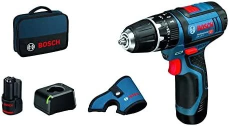 Bosch Akumuliatorinis smūginis gręžtuvas-suktuvas GSB 12V-15, 2x2.0Ah
