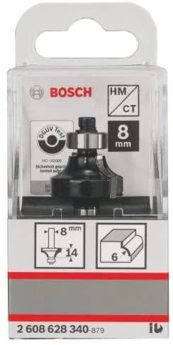 Bosch Suapvalinimo freza HM R=15 mm, dvipusė