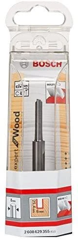 Bosch Išdrožų frezos,kietlydiny 8 mm, D1 6 mm, L 25,4 mm