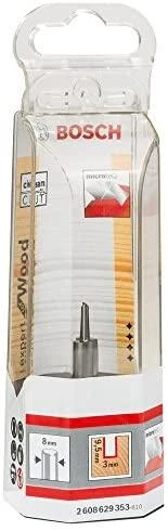 Bosch Išdrožų frezos,kietlydiny 8 mm, D1 3 mm, L 9,5 mm
