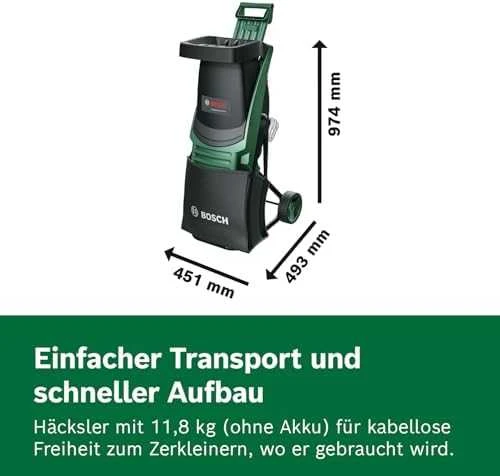 Bosch UniversalShredder2x18V-25 Šakų smulkintuvas,2x4Ah