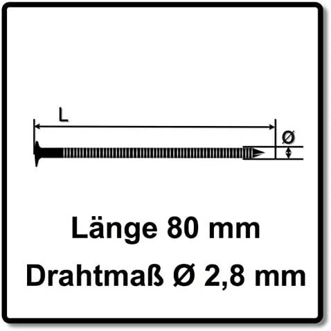 BOSTITCH vinys juostose F 2,80 x 80mm 6000vnt. F280R80Q