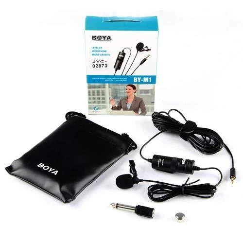Mikrofonas BOYA 65-18000 HZ, 6.3 mm stereo adapteris, juodas / BY-M1 / BOYA10003