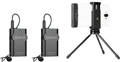 „BOYA BY-WM4 Pro-K4“, bevielio mikrofono sistema, skirta „iOS“ įrenginiams, 2,4 GHz, juoda / BOYA10162