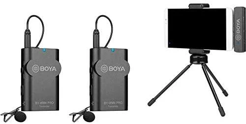 „BOYA BY-WM4 Pro-K4“, bevielio mikrofono sistema, skirta „iOS“ įrenginiams, 2,4 GHz, juoda / BOYA10162