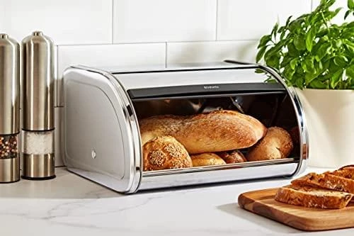 Brabantia Ovali duoninė, maža - Brilliant Steel