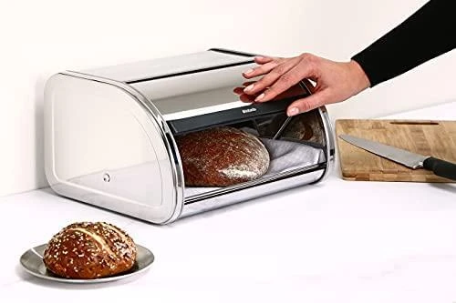 Brabantia Ovali duoninė, maža - Brilliant Steel