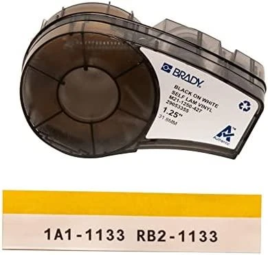 Brady Juoda ant baltos 4.26m x 30.48mm