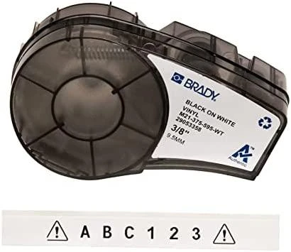 Brady Juoda baltame 6,4 m x 9,53mm