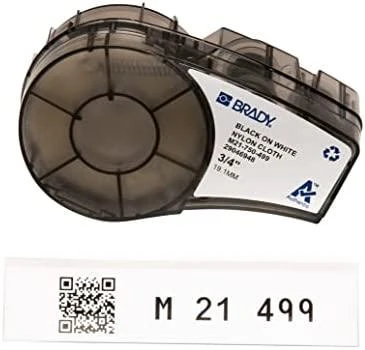 Brady Juoda balta 4,87m x 19,05mm