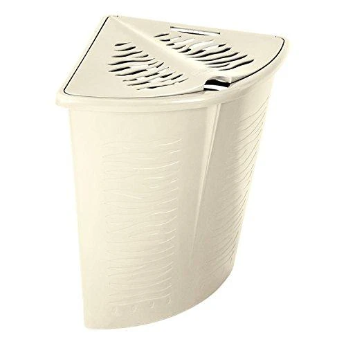 Narożny Branq skalbinių krepšys Zebra 45 L, baltas