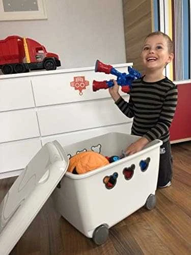 Pojemnik BranQ žaislų dėžė meškiukams, 55 l, balta