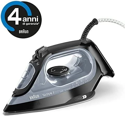 BRAUN TexStyle 3 Garų lygintuvas SI 3055 BK, Juodas