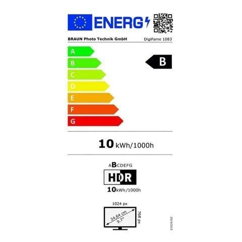 Nuotraukų rėmelis Braun Phototechnik Braun DigiFrame 1083 24,64 cm (9,7)