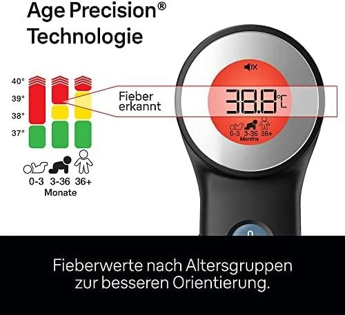 Bekontaktis termometras Braun BNT400, juodas
