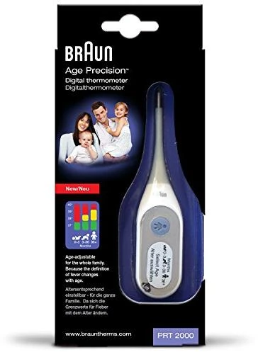 Braun PRT2000 skaitmeninis kūno termometras Kontaktinis Pažastis