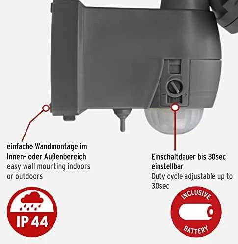 Sieninis šviestuvas Šviestuvas Brennenstuhl LUFOS 400; LED