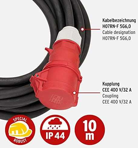Brennenstuhl Brennenstuhl Verl.-Leitung 10m CEE H07RN-F5G6.0