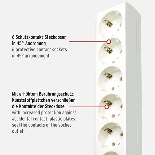 Buitinis ilgintuvas BRENNENSTUHL ECO-LINE, 6 vietų, 3 m