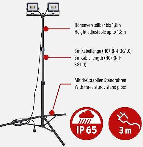 Brennenstuhl Brennenstuhl trikojis LED prožektorius JARO 6060 T