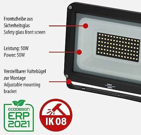 Lauko Prožektorius Brennenstuhl 50 W, 5800 lm, 6500 °K, IP65