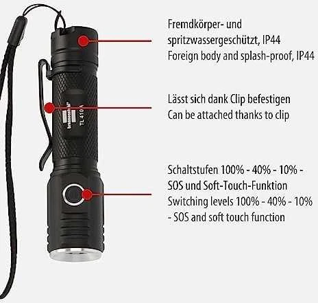 Brennenstuhl ŽIBINT RANK ĮKR 5W 400LM 860 IP44 18650
