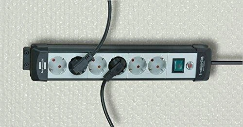 Brennenstuhl Ilgiklis BRENNEN 8 lizdai, 5m, juodas / GT-457