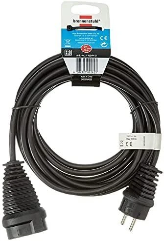 Brennenstuhl ilgiklis CEE 7/7, CEE 7/4 (Schuko), 5m , juodas 1165440 / DEL-118J