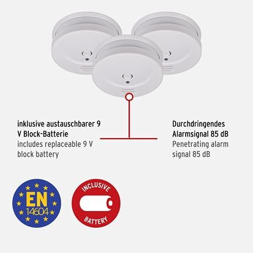 3x Brennenstuhl dūmų detektorius 1 metai