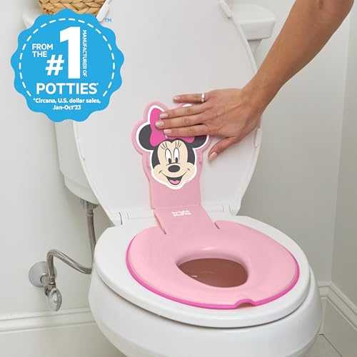 BRIGHT STARTS klozeto dangtis Minnie Mouse Flip & Sit, 17440