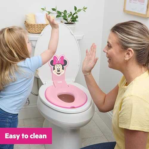 BRIGHT STARTS klozeto dangtis Minnie Mouse Flip & Sit, 17440