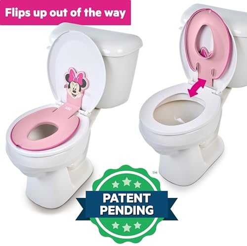 BRIGHT STARTS klozeto dangtis Minnie Mouse Flip & Sit, 17440