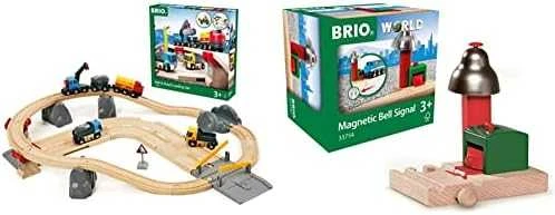 BRIO World 33210 - Rail & Road Kivenlastaus -junarata