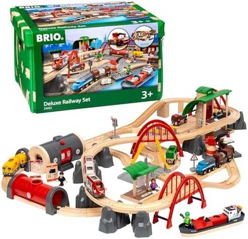 BRIO RAILWAY geležinkelio rinkinys liukso klasės, 33052