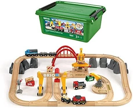 Brio Railway Brio rinkinys su traukinio bėgiais Railway deluxe, 33097